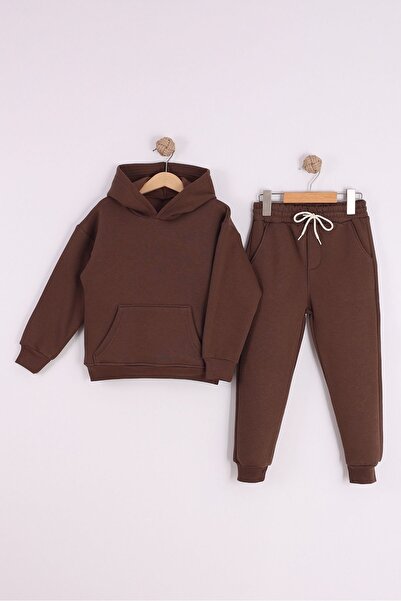 Ahsenimbebe Boy's Thick Hooded Set