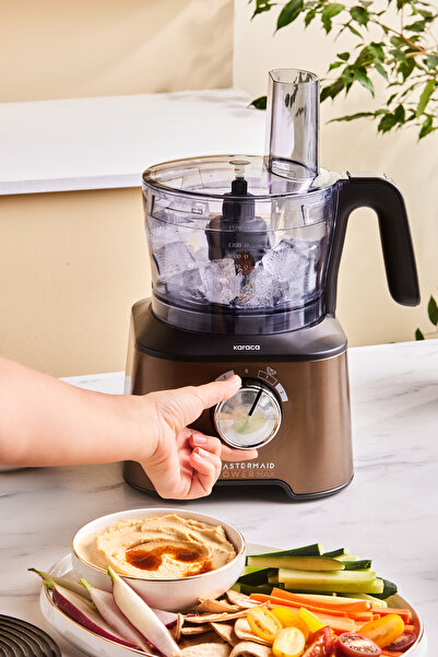 Karaca روبوت مطبخ ماستر ميد باور ماكس 11 في 1 بلون بني جوزي بقوة 2500 واط