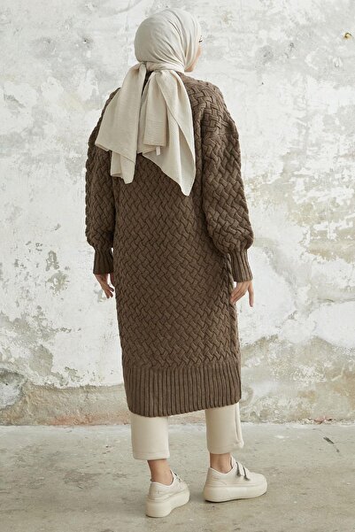 NEW DAĞ Buttoned Basket Knitted Cardigan