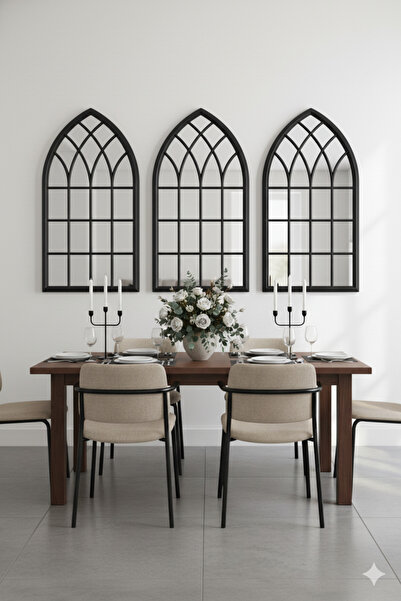 Generic Elegant mirror set with a luxurious frame, adding a touch of sophistication to any space. 92 x 51 cm