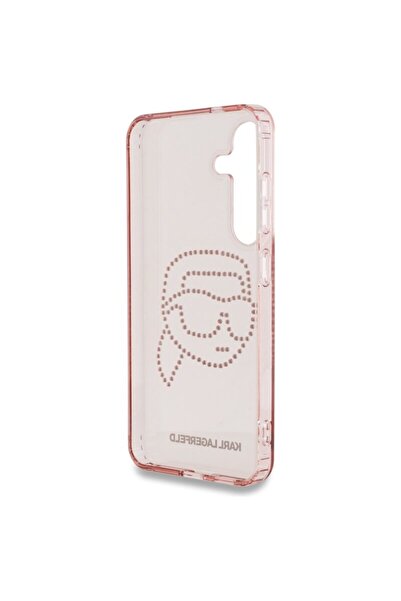Karl LagerfeId Samsung Galaxy S25 case cover Karl Lagerfeld IML Rhinestones, Karl Head, pink,