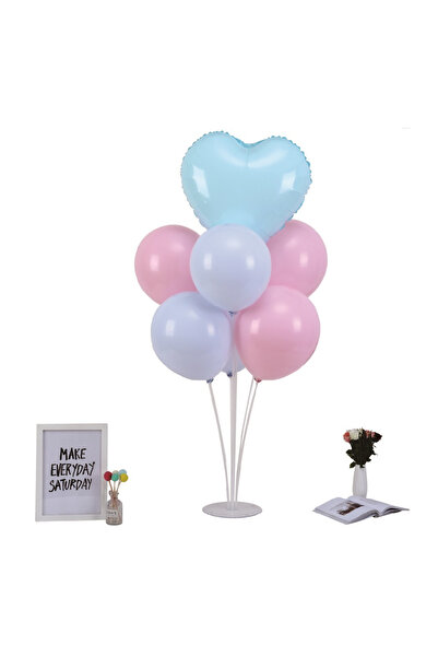 Mirific Party Set suport pentru 7 baloane, albastru, roz, 70 cm, TZ5010