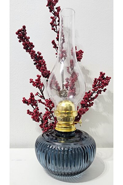 Bricoart Lamp Gas Lamp TR-1016A, Blue Glass