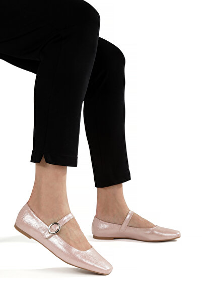 LUNA SHOES Balerini pentru femei Mary Jane roz moale - pantofi de zi cu zi moderni și eleganti