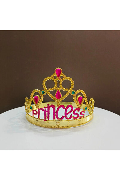 Party City تاج الأميرة باللون الذهبي |   تاج حفلة عيد ميلاد الفتاة باللون الوردي