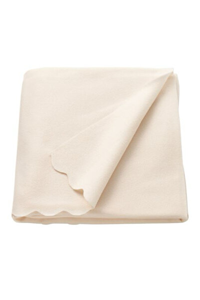 IKEA Tek Kişilik Polar Battaniye Örtü MeridyenDukkan Kırık Beyaz, 120x160 Cm TV Battaniyesi