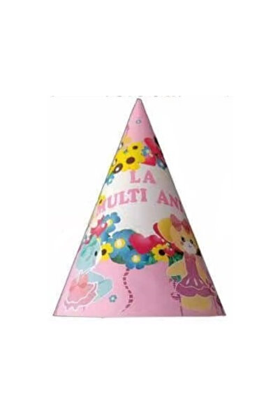 Mirific Party Set de 8 cornete de petrecere multicolore, 21×13,5 cm, ursuleț ...
