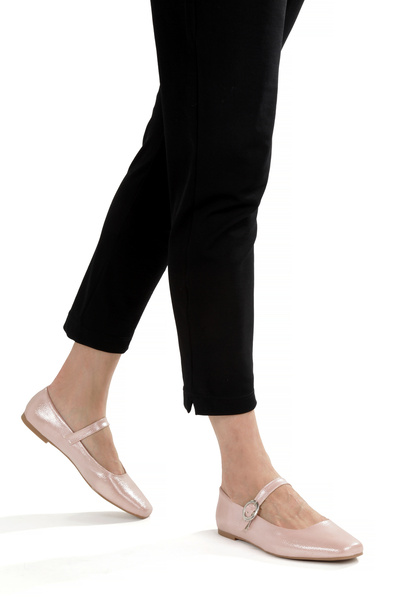 LUNA SHOES Balerini pentru femei Mary Jane roz moale - pantofi de zi cu zi moderni și eleganti