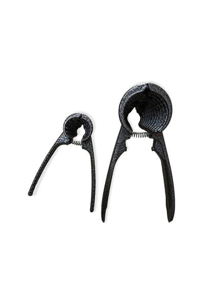 efmues مجموعة كسارة الجوز والمكسرات المكونة من قطعتين، كسارة جوز معدنية، مجمو...