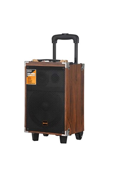 BAAB B-Q8 Trolley Bluetooth Speaker with Wireless Microphone, 8-inch Outdoor Speaker