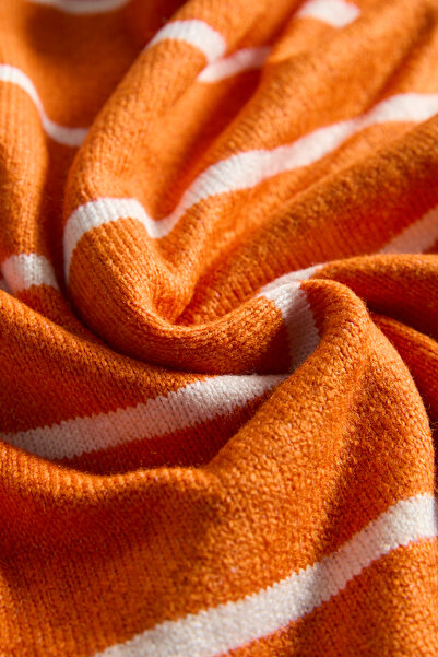 Knitoryx Women's Vibrant Striped Knitwear Sweater Dress Oversized Wide Cut (4 Colors)