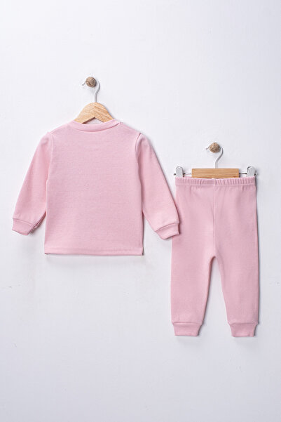 DIMPLE BABY Cotton Stretch Fabric Front Snap Fastener 4-Season Baby Set