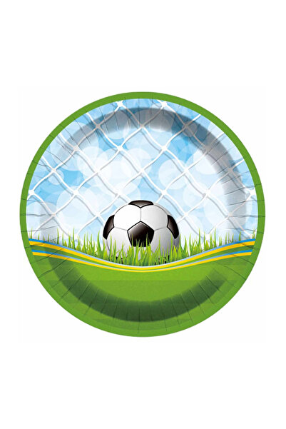 Mirific Party Set of 8 cake plates - green, blue, white, black, yellow, 18 cm...