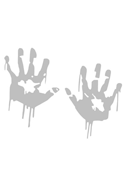 Oracal Decorative, durable car sticker, Zombie palms, 30cm, gray