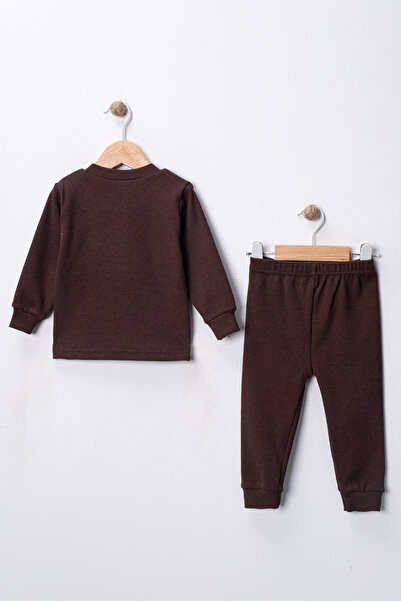 DIMPLE BABY Cotton Stretch Fabric Front Snap Fastener 4-Season Baby Set