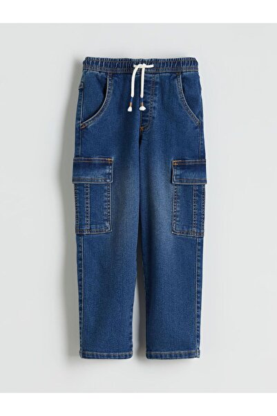 LC Waikiki LCW Kids Elastic Waist Boy Cargo Jean Trousers