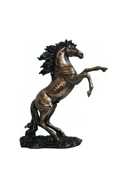 İTALFAMA Bronze Rampaging Stallion Decoration H32