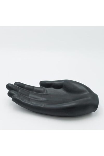 EUROLAMP Decorațiune ceramică pentru mâini H6,5 cm Negru