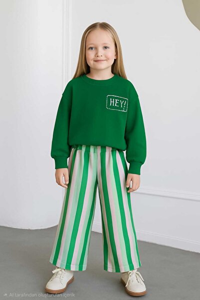 RONYPONY Girl's Casual Set - Trend Print 2-Piece Set