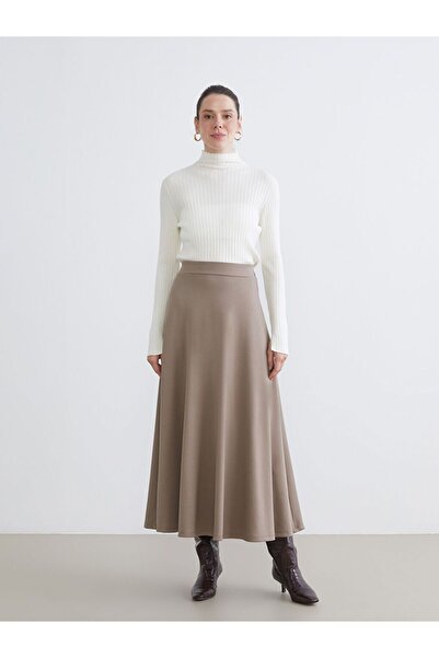 LC Waikiki Lcwaikiki Classic Elastic Waist A-Line Flared Skirt