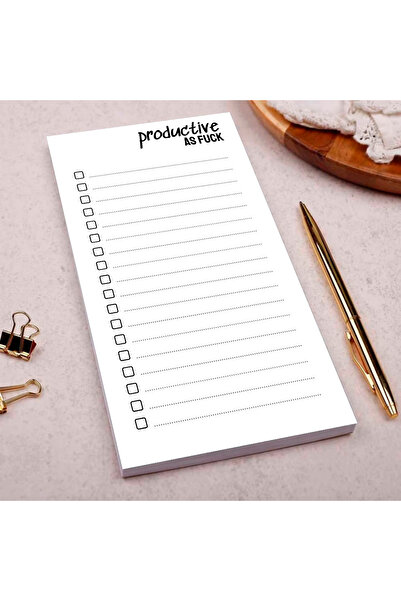 BUNILU Planner Productiv as F**k, 50 pages, 9x16cm, black and white