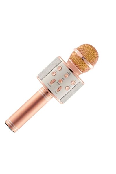 stuffix Kids karaoke microphone, multifunctional, built-in speaker, Bluetooth stereo - Pink