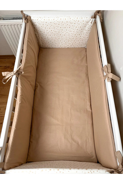BABYNENA Crib Side Protection, 70X120 cm Compatible with Cribs, 60 cm Height