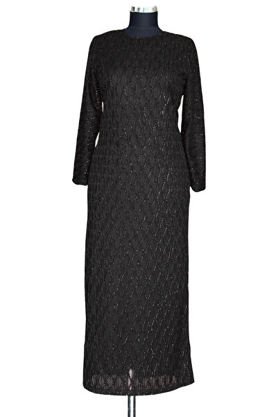 HESNA Plus Size Lined Mahi Lace Evening Dress