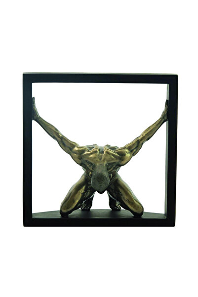 İTALFAMA Om decorativ din bronz pe pătrat H20.5