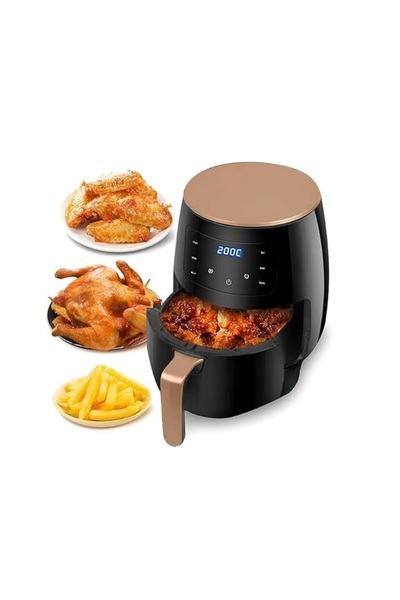 Hope Digital Air Fryer, 6L Capacity, 2400W Touch Control, Black
