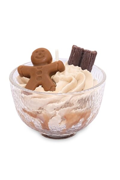 Liryo Candles 100% natural soy wax scented candle, 75g - Gingerbread fragrance, Christmas Collection