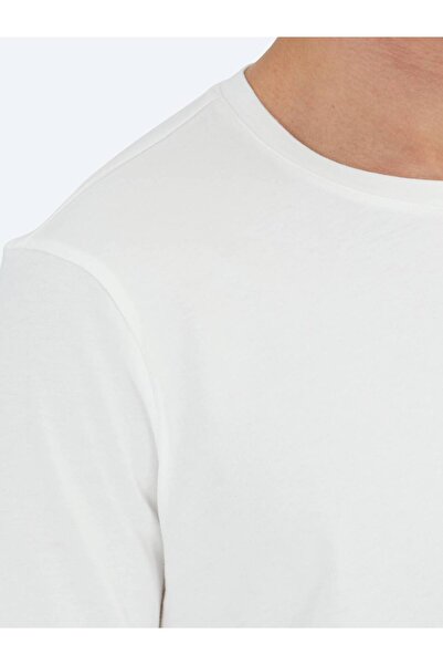 Kip Λευκό μπλουζάκι με λαιμόκοψη 100% βαμβάκι