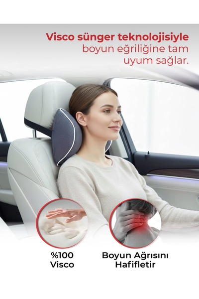 Era Concept Carfort Büyük Visco Araç Boyun Yastığı – Ortopedik Oto Koltuk Boy...