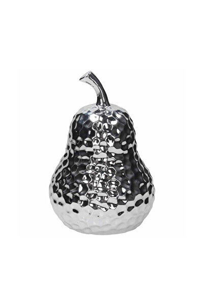 Tognana Pear Decoration H19 cm silver porcelain