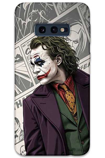 MRCİLETİSİM غطاء خلفي لهاتف سامسونج جالاكسي S10E بنمط HD مطبوع - جوكر