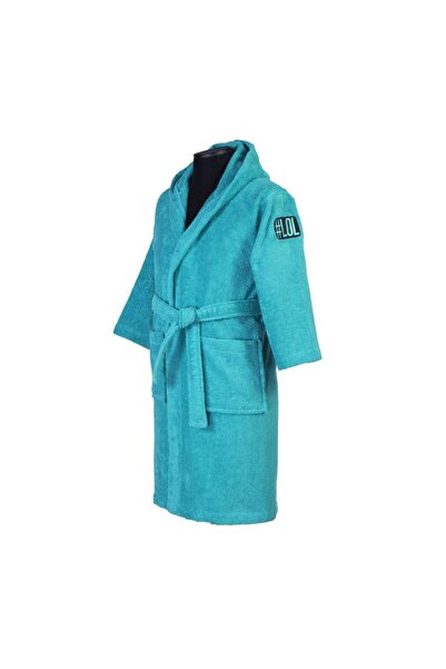 Nef Nef Homeware Halat de baie cu glugă Nef-Nef Junior 4-6 ani, culoare petrol