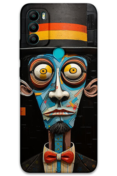 MRCİLETİSİM غطاء خلفي من جينرال موبايل GM 21 Plus بنمط HD مطبوع - صراخ صامت