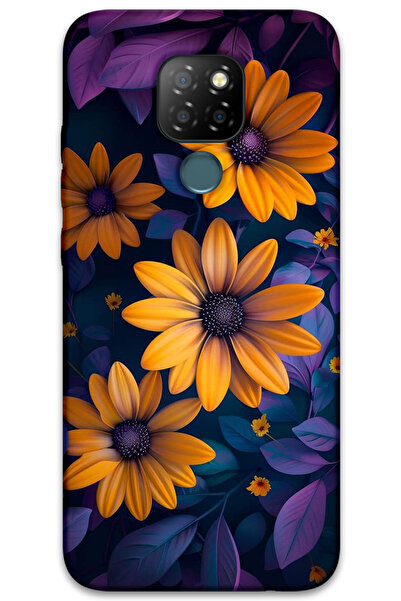 MRCİLETİSİM غطاء خلفي من جينرال موبايل GM 20 Case HD Pattern مطبوع - زهرة صفراء