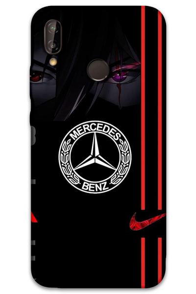 MRCİLETİSİM غطاء خلفي لهاتف هواوي P20 لايت بنمط HD مطبوع - مرسيدس