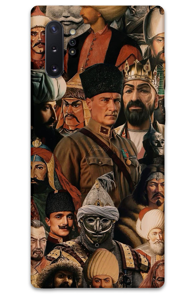 MRCİLETİSİM غطاء خلفي لهاتف سامسونج جالاكسي نوت 10 بلس بنمط HD مطبوع - تركي بيرس