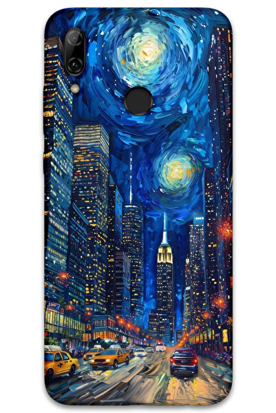 MRCİLETİSİM غطاء خلفي لهاتف هواوي بي سمارت 2019 بنمط HD مطبوع - شارع الفن