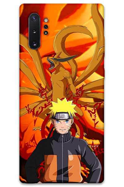 MRCİLETİSİM غطاء خلفي لهاتف سامسونج جالاكسي نوت 10 بلس بنمط HD مطبوع - ناروتو