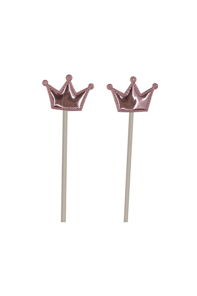 Mirific Party Pink cake topper set, 12 cm, crown