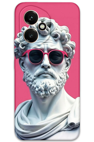 MRCİLETİSİM غطاء خلفي لهاتف هواوي هونور 400 بنمط HD مطبوع - تمثال