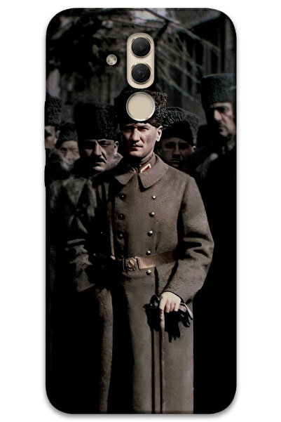 MRCİLETİSİM غطاء خلفي لهاتف هواوي ميت 20 لايت بنمط HD مطبوع - أتاتورك كاليبا