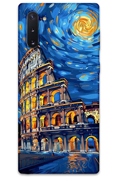 MRCİLETİSİM غطاء خلفي لهاتف سامسونج جالاكسي نوت 10 بنمط HD مطبوع - آرت روما