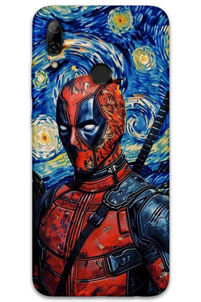 MRCİLETİSİM غطاء خلفي لهاتف هواوي بي سمارت 2019 بنمط HD مطبوع - ديدبول