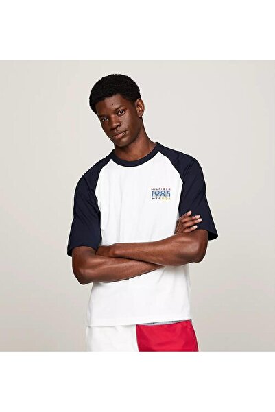 Tommy Hilfiger Pamuklu raglan kol relaxed Team Graphic T-Shirt