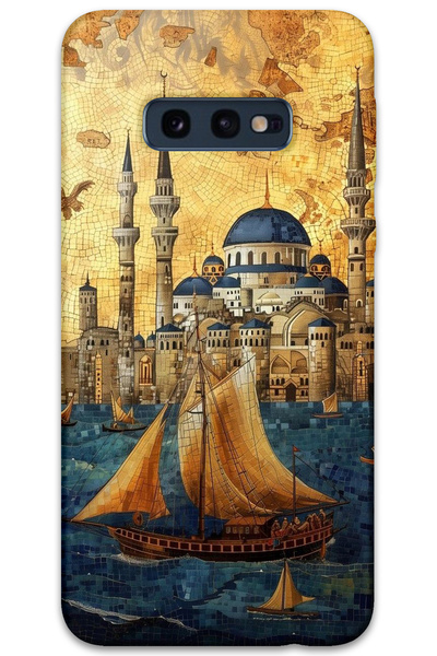 MRCİLETİSİM غطاء خلفي لهاتف سامسونج جالاكسي S10E بنمط HD مطبوع - ييلكنلي سولا...