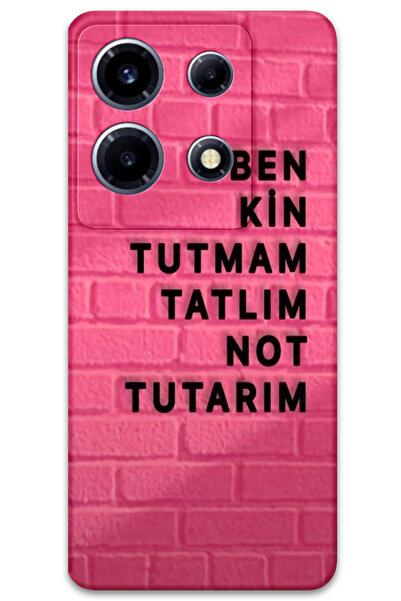 MRCİLETİSİM غطاء خلفي لهاتف انفينيكس نوت 30 VIP بنمط HD B مطبوع - مقاوم للعرق